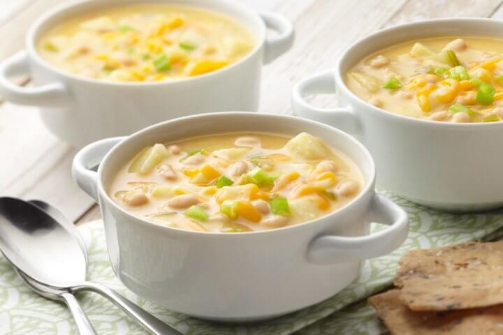 Cheesy Potato and Bean Soup